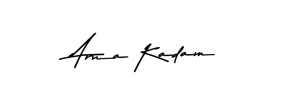 Create a beautiful signature design for name Arna Kadam. With this signature (Asem Kandis PERSONAL USE) fonts, you can make a handwritten signature for free. Arna Kadam signature style 9 images and pictures png