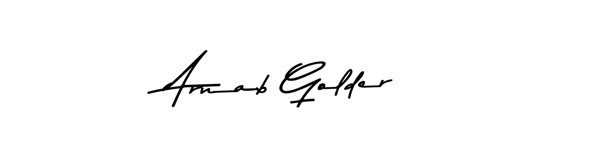 Design your own signature with our free online signature maker. With this signature software, you can create a handwritten (Asem Kandis PERSONAL USE) signature for name Arnab Golder. Arnab Golder signature style 9 images and pictures png