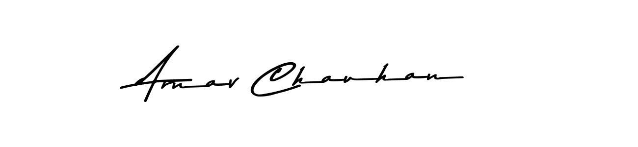 Arnav Chauhan stylish signature style. Best Handwritten Sign (Asem Kandis PERSONAL USE) for my name. Handwritten Signature Collection Ideas for my name Arnav Chauhan. Arnav Chauhan signature style 9 images and pictures png