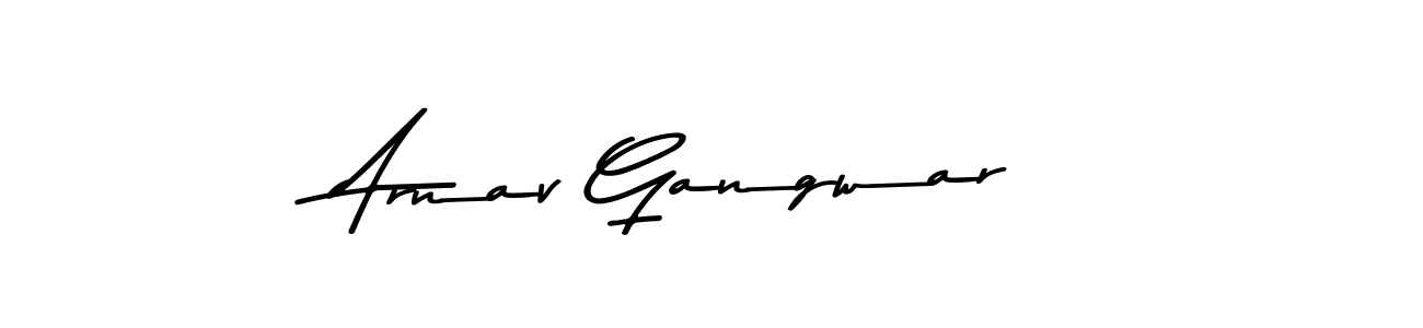 if you are searching for the best signature style for your name Arnav Gangwar. so please give up your signature search. here we have designed multiple signature styles  using Asem Kandis PERSONAL USE. Arnav Gangwar signature style 9 images and pictures png