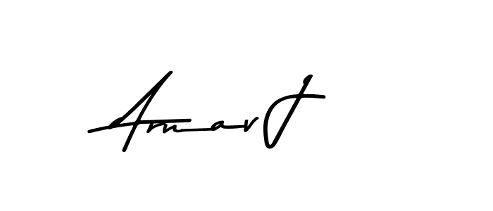 Arnav J stylish signature style. Best Handwritten Sign (Asem Kandis PERSONAL USE) for my name. Handwritten Signature Collection Ideas for my name Arnav J. Arnav J signature style 9 images and pictures png