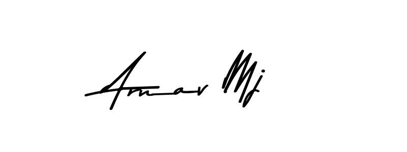 Design your own signature with our free online signature maker. With this signature software, you can create a handwritten (Asem Kandis PERSONAL USE) signature for name Arnav Mj. Arnav Mj signature style 9 images and pictures png