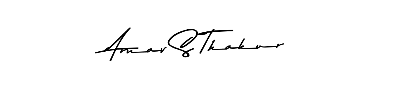 Arnav S Thakur stylish signature style. Best Handwritten Sign (Asem Kandis PERSONAL USE) for my name. Handwritten Signature Collection Ideas for my name Arnav S Thakur. Arnav S Thakur signature style 9 images and pictures png