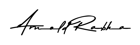 Practice writing Arnold Rabha with the flow of Asem Kandis PERSONAL USE lettering. A fantastic source of inspiration for developing your personal signature style. Arnold Rabha signature style 9 images and pictures png