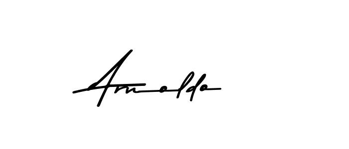 Design your own signature with our free online signature maker. With this signature software, you can create a handwritten (Asem Kandis PERSONAL USE) signature for name Arnoldo. Arnoldo signature style 9 images and pictures png