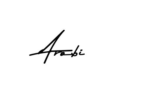 How to make Arobi name signature. Use Asem Kandis PERSONAL USE style for creating short signs online. This is the latest handwritten sign. Arobi signature style 9 images and pictures png