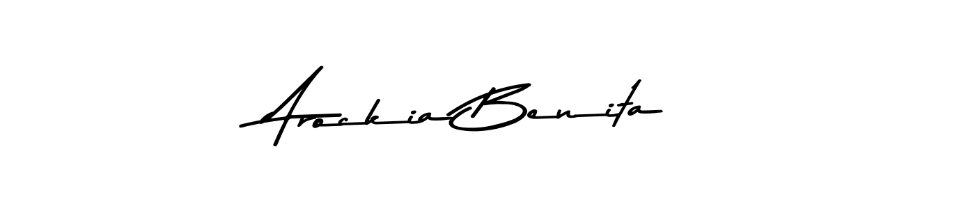 The best way (Asem Kandis PERSONAL USE) to make a short signature is to pick only two or three words in your name. The name Arockia Benita include a total of six letters. For converting this name. Arockia Benita signature style 9 images and pictures png