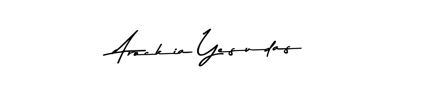 Create a beautiful signature design for name Arockia Yesudas. With this signature (Asem Kandis PERSONAL USE) fonts, you can make a handwritten signature for free. Arockia Yesudas signature style 9 images and pictures png