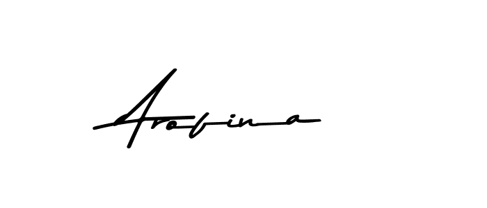 Create a beautiful signature design for name Arofina. With this signature (Asem Kandis PERSONAL USE) fonts, you can make a handwritten signature for free. Arofina signature style 9 images and pictures png