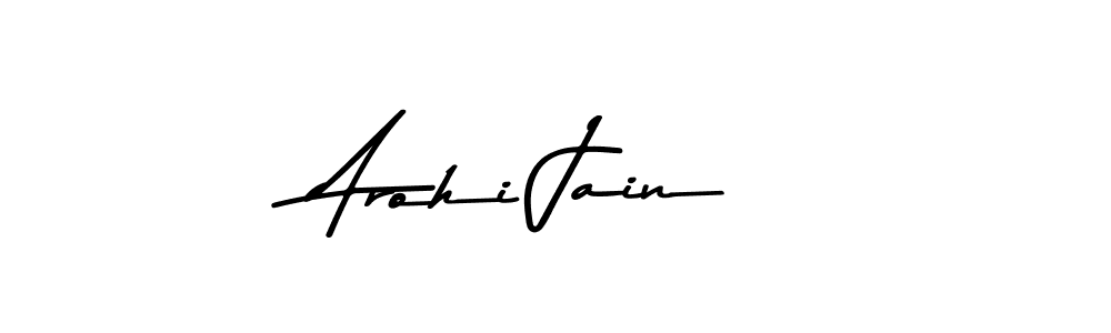 How to make Arohi Jain name signature. Use Asem Kandis PERSONAL USE style for creating short signs online. This is the latest handwritten sign. Arohi Jain signature style 9 images and pictures png