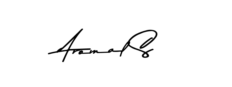 Also You can easily find your signature by using the search form. We will create Aromal S name handwritten signature images for you free of cost using Asem Kandis PERSONAL USE sign style. Aromal S signature style 9 images and pictures png