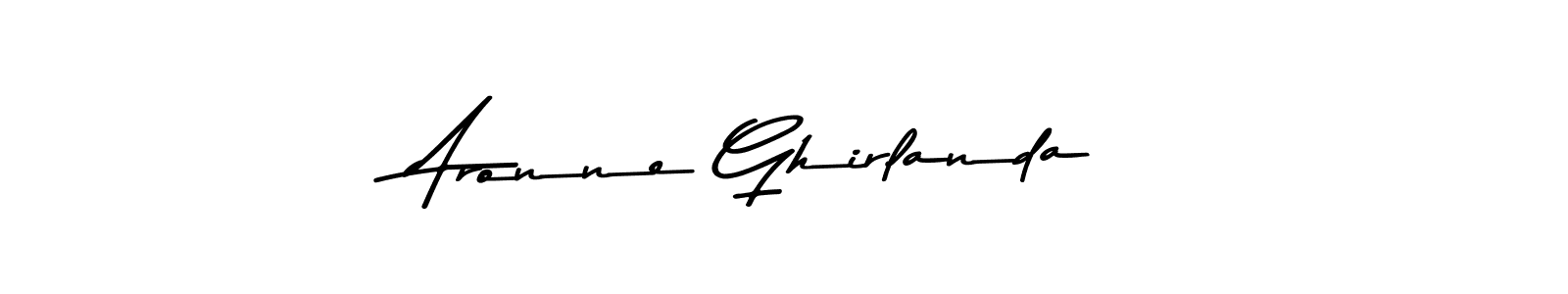 Use a signature maker to create a handwritten signature online. With this signature software, you can design (Asem Kandis PERSONAL USE) your own signature for name Aronne Ghirlanda. Aronne Ghirlanda signature style 9 images and pictures png