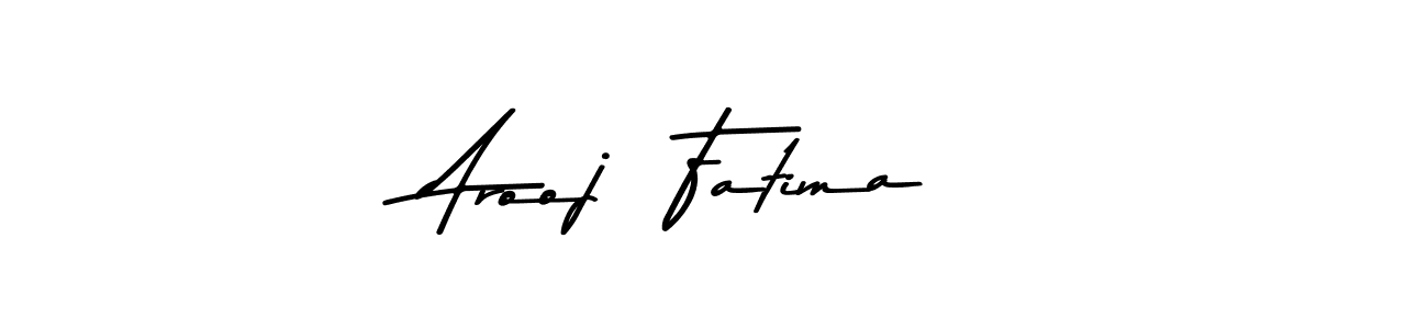 Create a beautiful signature design for name Arooj  Fatima. With this signature (Asem Kandis PERSONAL USE) fonts, you can make a handwritten signature for free. Arooj  Fatima signature style 9 images and pictures png