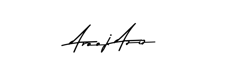 Make a beautiful signature design for name Arooj Aziz. With this signature (Asem Kandis PERSONAL USE) style, you can create a handwritten signature for free. Arooj Aziz signature style 9 images and pictures png