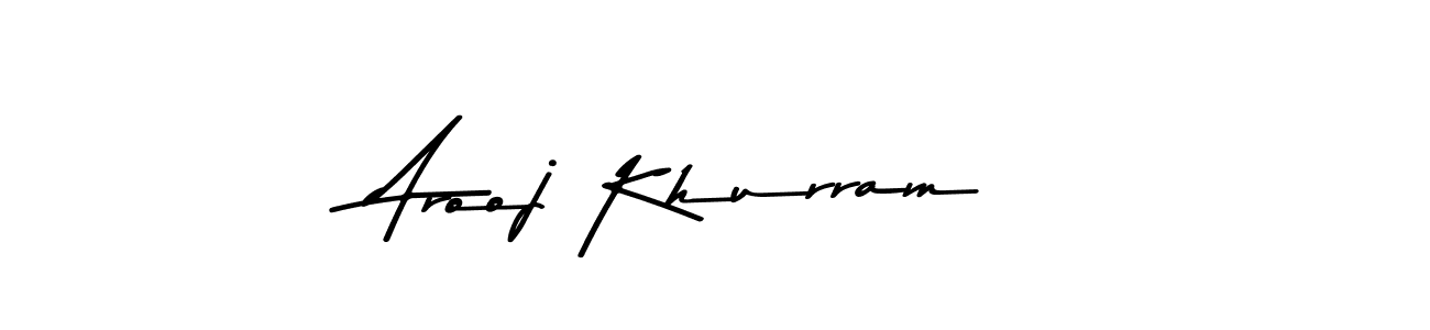 It looks lik you need a new signature style for name Arooj Khurram. Design unique handwritten (Asem Kandis PERSONAL USE) signature with our free signature maker in just a few clicks. Arooj Khurram signature style 9 images and pictures png