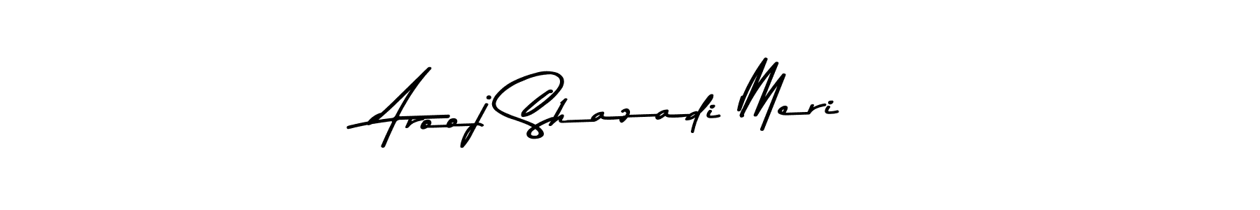 Make a beautiful signature design for name Arooj Shazadi Meri. With this signature (Asem Kandis PERSONAL USE) style, you can create a handwritten signature for free. Arooj Shazadi Meri signature style 9 images and pictures png