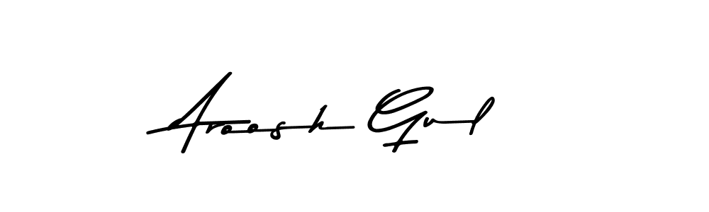Also You can easily find your signature by using the search form. We will create Aroosh Gul name handwritten signature images for you free of cost using Asem Kandis PERSONAL USE sign style. Aroosh Gul signature style 9 images and pictures png