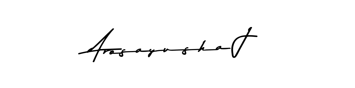 How to make Arosayusha J signature? Asem Kandis PERSONAL USE is a professional autograph style. Create handwritten signature for Arosayusha J name. Arosayusha J signature style 9 images and pictures png