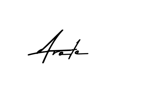 How to make Arote name signature. Use Asem Kandis PERSONAL USE style for creating short signs online. This is the latest handwritten sign. Arote signature style 9 images and pictures png