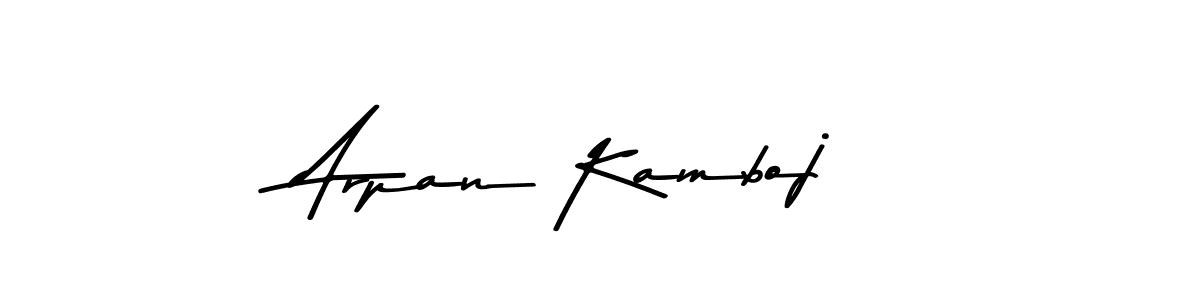 How to make Arpan Kamboj signature? Asem Kandis PERSONAL USE is a professional autograph style. Create handwritten signature for Arpan Kamboj name. Arpan Kamboj signature style 9 images and pictures png