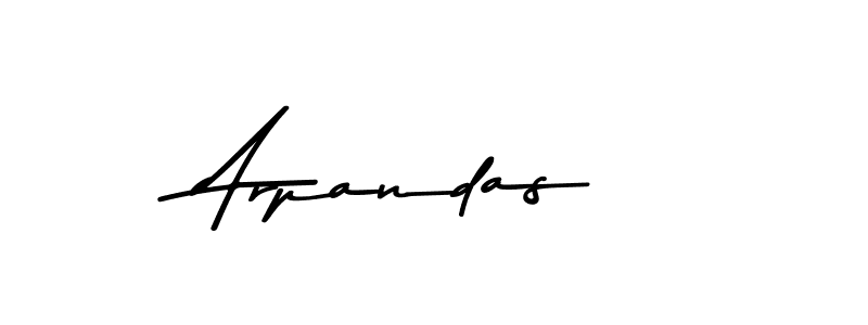 Use a signature maker to create a handwritten signature online. With this signature software, you can design (Asem Kandis PERSONAL USE) your own signature for name Arpandas. Arpandas signature style 9 images and pictures png