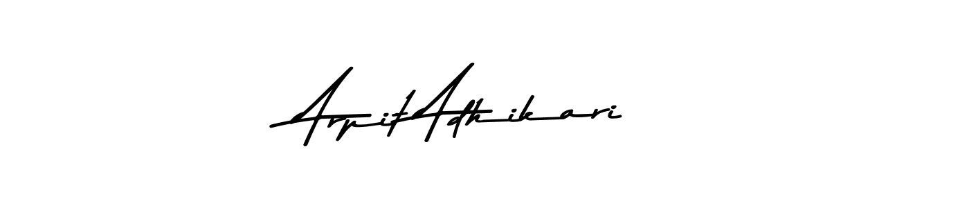 Asem Kandis PERSONAL USE is a professional signature style that is perfect for those who want to add a touch of class to their signature. It is also a great choice for those who want to make their signature more unique. Get Arpit Adhikari name to fancy signature for free. Arpit Adhikari signature style 9 images and pictures png
