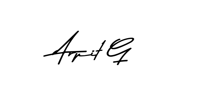 Create a beautiful signature design for name Arpit G. With this signature (Asem Kandis PERSONAL USE) fonts, you can make a handwritten signature for free. Arpit G signature style 9 images and pictures png
