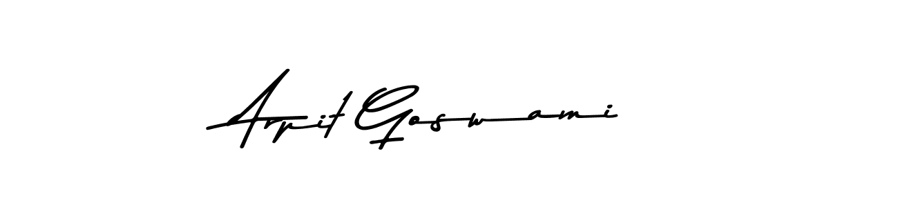 Similarly Asem Kandis PERSONAL USE is the best handwritten signature design. Signature creator online .You can use it as an online autograph creator for name Arpit Goswami. Arpit Goswami signature style 9 images and pictures png