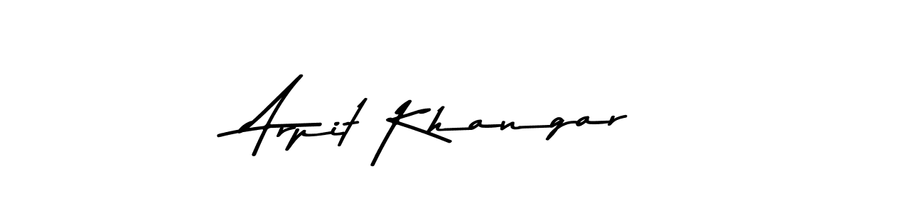 Make a beautiful signature design for name Arpit Khangar. With this signature (Asem Kandis PERSONAL USE) style, you can create a handwritten signature for free. Arpit Khangar signature style 9 images and pictures png