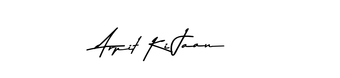 How to make Arpit Ki Jaan name signature. Use Asem Kandis PERSONAL USE style for creating short signs online. This is the latest handwritten sign. Arpit Ki Jaan signature style 9 images and pictures png