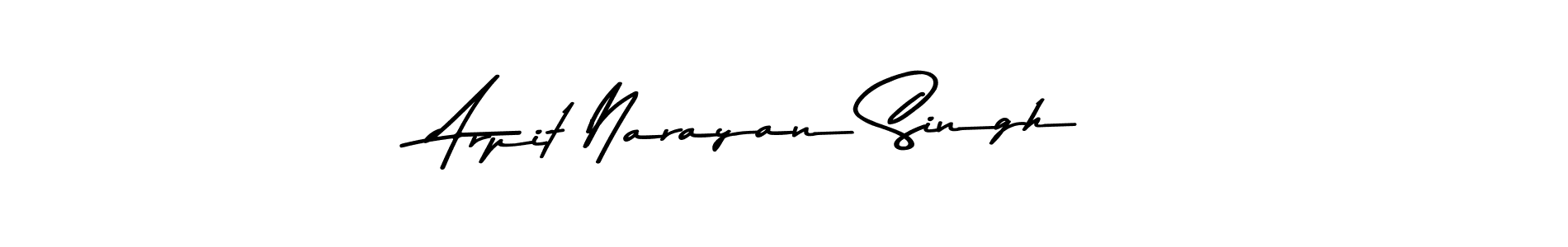 Make a beautiful signature design for name Arpit Narayan Singh. With this signature (Asem Kandis PERSONAL USE) style, you can create a handwritten signature for free. Arpit Narayan Singh signature style 9 images and pictures png
