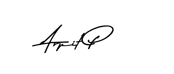 Make a beautiful signature design for name Arpit P. With this signature (Asem Kandis PERSONAL USE) style, you can create a handwritten signature for free. Arpit P signature style 9 images and pictures png