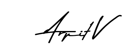 Make a beautiful signature design for name Arpit V. Use this online signature maker to create a handwritten signature for free. Arpit V signature style 9 images and pictures png