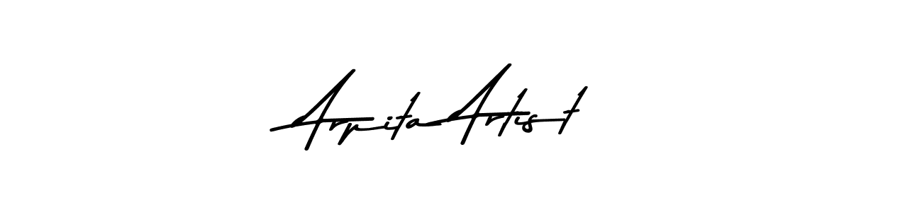 Make a beautiful signature design for name Arpita Artist. With this signature (Asem Kandis PERSONAL USE) style, you can create a handwritten signature for free. Arpita Artist signature style 9 images and pictures png