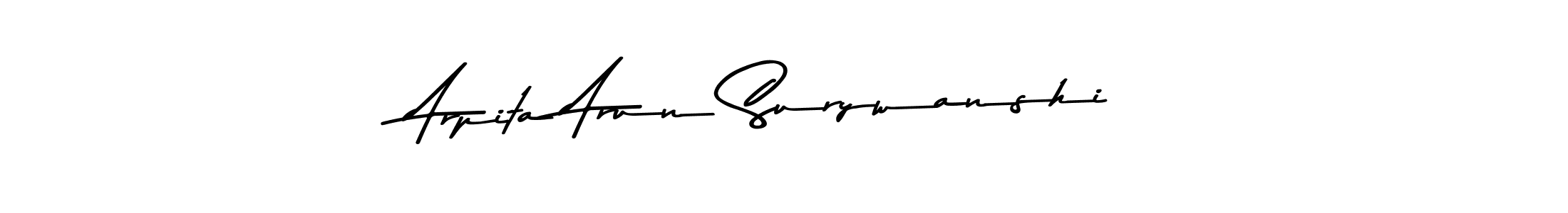 Use a signature maker to create a handwritten signature online. With this signature software, you can design (Asem Kandis PERSONAL USE) your own signature for name Arpita Arun Surywanshi. Arpita Arun Surywanshi signature style 9 images and pictures png