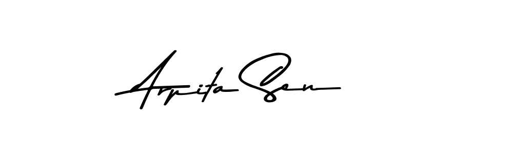 Create a beautiful signature design for name Arpita Sen. With this signature (Asem Kandis PERSONAL USE) fonts, you can make a handwritten signature for free. Arpita Sen signature style 9 images and pictures png