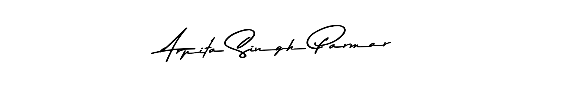 Create a beautiful signature design for name Arpita Singh Parmar. With this signature (Asem Kandis PERSONAL USE) fonts, you can make a handwritten signature for free. Arpita Singh Parmar signature style 9 images and pictures png