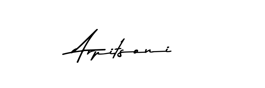 Make a beautiful signature design for name Arpitsoni. With this signature (Asem Kandis PERSONAL USE) style, you can create a handwritten signature for free. Arpitsoni signature style 9 images and pictures png