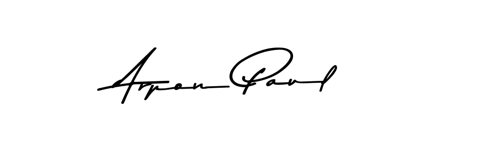 Here are the top 10 professional signature styles for the name Arpon Paul. These are the best autograph styles you can use for your name. Arpon Paul signature style 9 images and pictures png