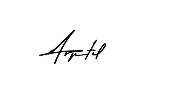 Make a beautiful signature design for name Arptil. With this signature (Asem Kandis PERSONAL USE) style, you can create a handwritten signature for free. Arptil signature style 9 images and pictures png