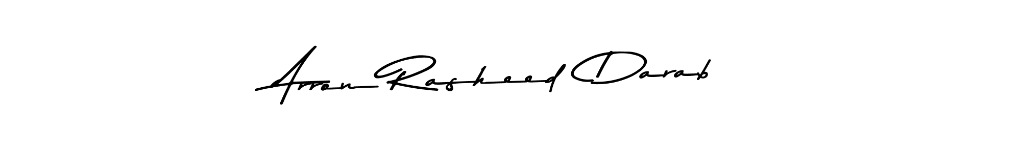 Also we have Arron Rasheed  Darab name is the best signature style. Create professional handwritten signature collection using Asem Kandis PERSONAL USE autograph style. Arron Rasheed  Darab signature style 9 images and pictures png