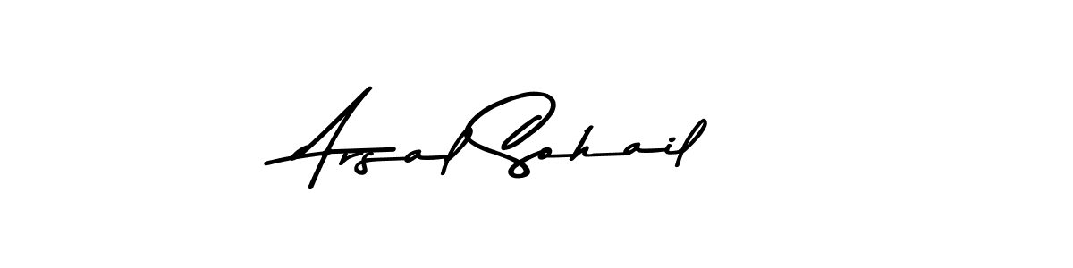 Use a signature maker to create a handwritten signature online. With this signature software, you can design (Asem Kandis PERSONAL USE) your own signature for name Arsal Sohail. Arsal Sohail signature style 9 images and pictures png