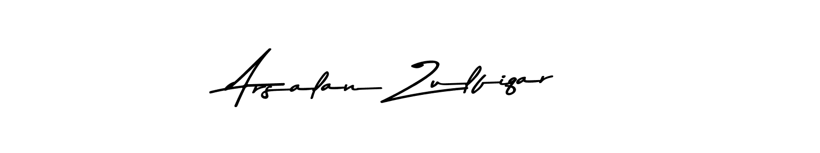 How to make Arsalan Zulfiqar name signature. Use Asem Kandis PERSONAL USE style for creating short signs online. This is the latest handwritten sign. Arsalan Zulfiqar signature style 9 images and pictures png