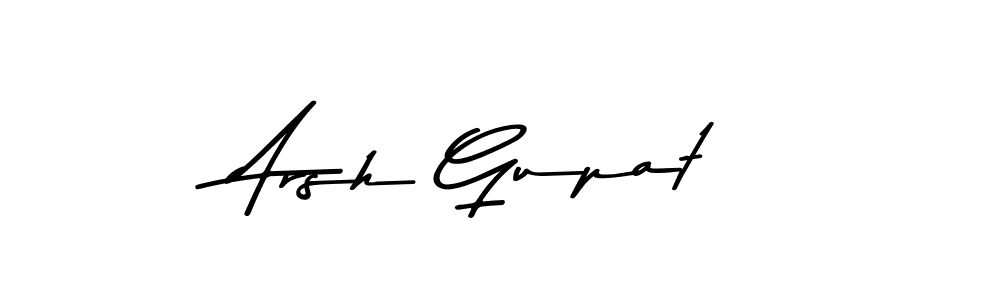 How to make Arsh Gupat name signature. Use Asem Kandis PERSONAL USE style for creating short signs online. This is the latest handwritten sign. Arsh Gupat signature style 9 images and pictures png