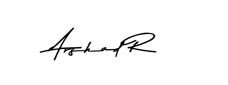 Make a beautiful signature design for name Arshad R. Use this online signature maker to create a handwritten signature for free. Arshad R signature style 9 images and pictures png