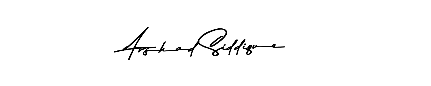 How to make Arshad Siddique name signature. Use Asem Kandis PERSONAL USE style for creating short signs online. This is the latest handwritten sign. Arshad Siddique signature style 9 images and pictures png