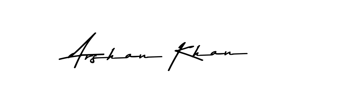 How to make Arshan Khan name signature. Use Asem Kandis PERSONAL USE style for creating short signs online. This is the latest handwritten sign. Arshan Khan signature style 9 images and pictures png