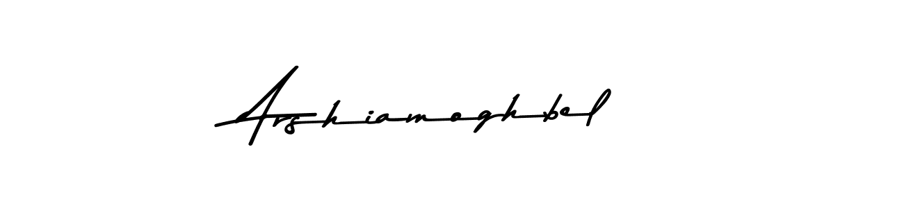 Create a beautiful signature design for name Arshiamoghbel. With this signature (Asem Kandis PERSONAL USE) fonts, you can make a handwritten signature for free. Arshiamoghbel signature style 9 images and pictures png