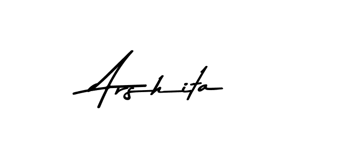 Use a signature maker to create a handwritten signature online. With this signature software, you can design (Asem Kandis PERSONAL USE) your own signature for name Arshita. Arshita signature style 9 images and pictures png