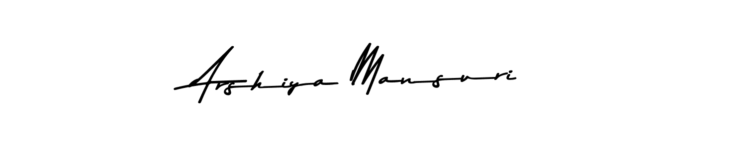 Arshiya Mansuri stylish signature style. Best Handwritten Sign (Asem Kandis PERSONAL USE) for my name. Handwritten Signature Collection Ideas for my name Arshiya Mansuri. Arshiya Mansuri signature style 9 images and pictures png